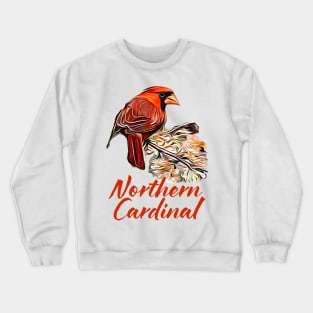 Northern Cardinal Red Crewneck Sweatshirt